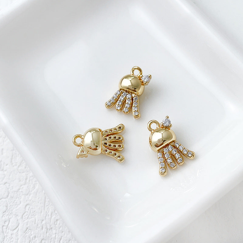 Wholesale 14k Gold Plated Marine Creature Pendant Diy Accessories